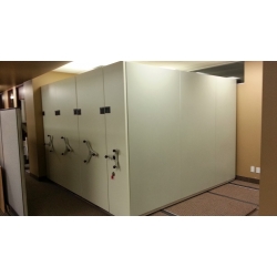 Tab Rolling File System, 4 Carriers, Locking, 120x140" Tub Shelf