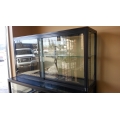 Glass Display Case, Sliding Door Apx 12x48x30