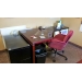Medium Cherry Executive office suite, Desk Table Credenza Corner