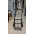 Black Industrial Strength Steel Hand Truck Curved Handle Dolly