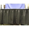 120 in. Black Marko Visa Table Skirting