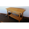 Sugar Maple Hallway Table w 2 Drawers and Lower Shelf