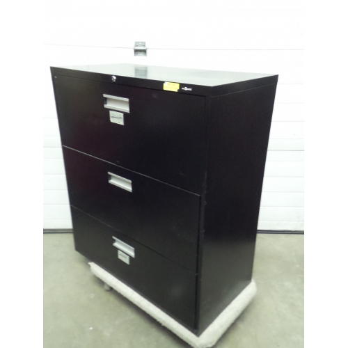 Prosource Black 3 Drawer Lateral Filing Cabinet Locking Allsold