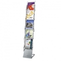 Apollo Metal Show-It 5 Compartment Folding Literature Rack