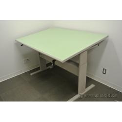 Teknion Sit Stand Tilt Surface Drafting Table Work Bench Teknion Sit Stand Tilt Surface Drafting Table Work Bench