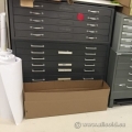 Gray 2x5 Unit Stacking 10 Drawer Map Plan File with Top