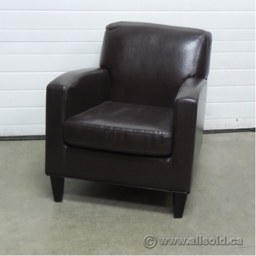 Ikea Jappling Brown Leather Armchair Reception Chair Allsold Ca