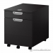 IKEA Galant Espresso 2 Drawer Rolling Pedestal