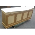 Marble Top 2 Tone Beige 4 Door 4 Drawer Credenza 70 x 15 x 29.5