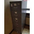Grey 5 Drawer Vertical Legal File Cabinet