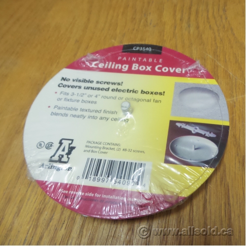 Lot Of 4 Arlington Cp3540 1c Ceiling Box Cover Plate