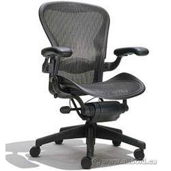 Herman Miller Aeron "C Size" Black All Mesh Ergonomic Task Chair