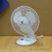 White Weatherworks Oscillating Desk Fan, 12-in