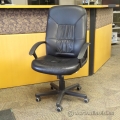Black Leather Ikea Allak Adjustable Chair