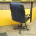 Black Leather Ikea Allak Adjustable Chair
