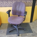 Purple Adjustable Rolling Fabric Chair