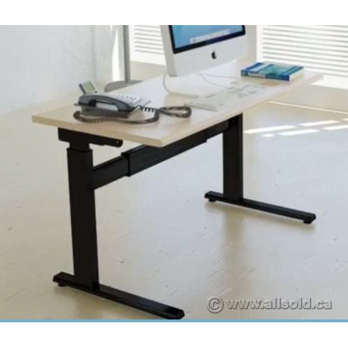 Powered Height Adjustable Sit Stand Desk Allsold Ca Buy Sell