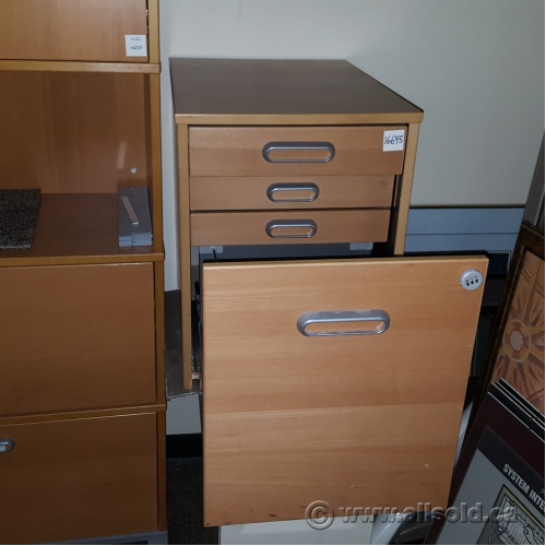 Blonde Ikea Galant 4 Drawer Pedestal Allsold Ca Buy Sell