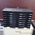 Black Storex 24 Compartment Literature Organizer