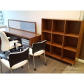 Teknion Solutions Solitaire Series Walnut Book Shelf