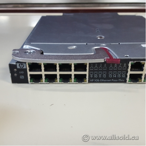HP 406740-B21 419329-001 16-Port 1GB Ethernet Pass-Thru Module Blade C7000 