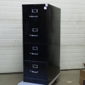 Black 4 Drawer Hon Vertical File Cabinet