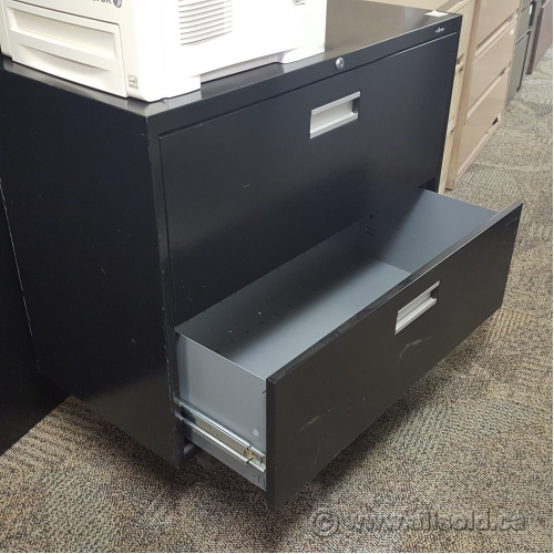Black Prosource 36 In 2 Drawer Lateral File Cabinet Allsold Ca