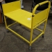 Yellow Metal Rolling Cart 360 Casters on 4 Corners