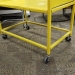 Yellow Metal Rolling Cart 360 Casters on 4 Corners