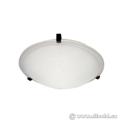 Flush Mount Light Fixture with Frosted Glass Shade