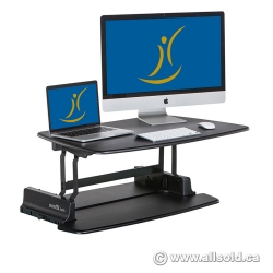 Black Height Adjustable Sit/Stand Pro 48 Varidesk