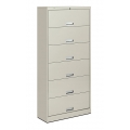 Hon Brigade 6-Drawer Tab Flip Front File Cabinet -