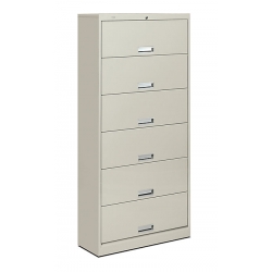 Hon Brigade 6-Drawer Tab Flip Front File Cabinet -