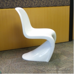 White Acrylic Vitra Panton Style Chair