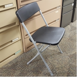 Black Office Star Resin Folding Chair