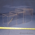 Clear Display Nesting Risers "Large" Height