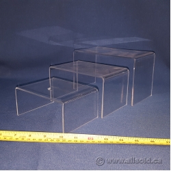 Clear Display Nesting Risers "small" Height