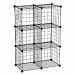 Black Honey-Can-Do Wire Modular Mesh Storage Cube Set