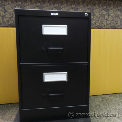 Staples Black 2 Drawer Vertical Letter File Cabinet Locking