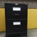Staples Black 2 Drawer Vertical File Cabinet, Locking