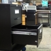 Staples Black 2 Drawer Vertical File Cabinet, Locking