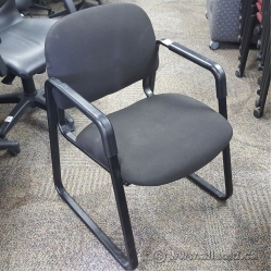 Hon Black Fabric Guest Chair