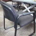 Hon Black Fabric Guest Chair