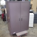 Grey Steelcase 2 Door Metal Wardrobe Storage Cabinet Locking