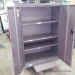 Grey Steelcase 2 Door Metal Wardrobe Storage Cabinet Locking