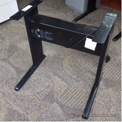 Ergotech Teknion Torsion Sit Stand Adjustable Desk Black Base