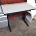 Grey Ergotech Teknion Torsion Sit Stand Height Adjustable Desk