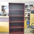 Cherry Wood Gunnar Heavy Duty 5 Shelf Bookcase