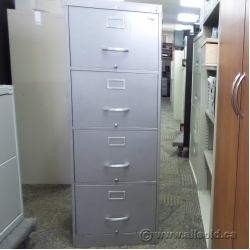 Steelcase Grey 4 Drawer Vertical Filing Cabinet