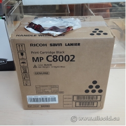 Ricoh Genuine Savin MP C8002 Black Print Cartridge